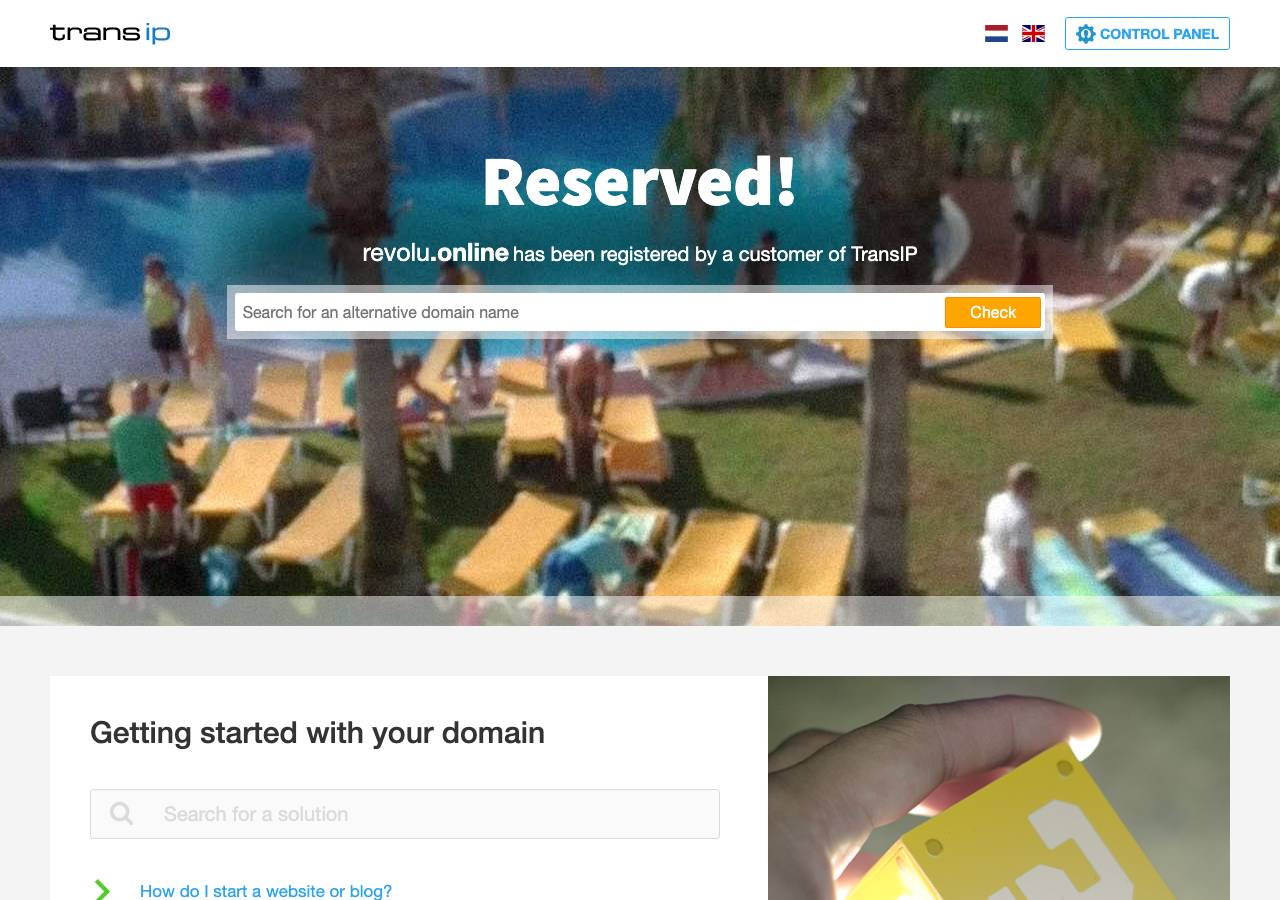 Screenshot of revolu.online taken by the zone census on 2026-10-04