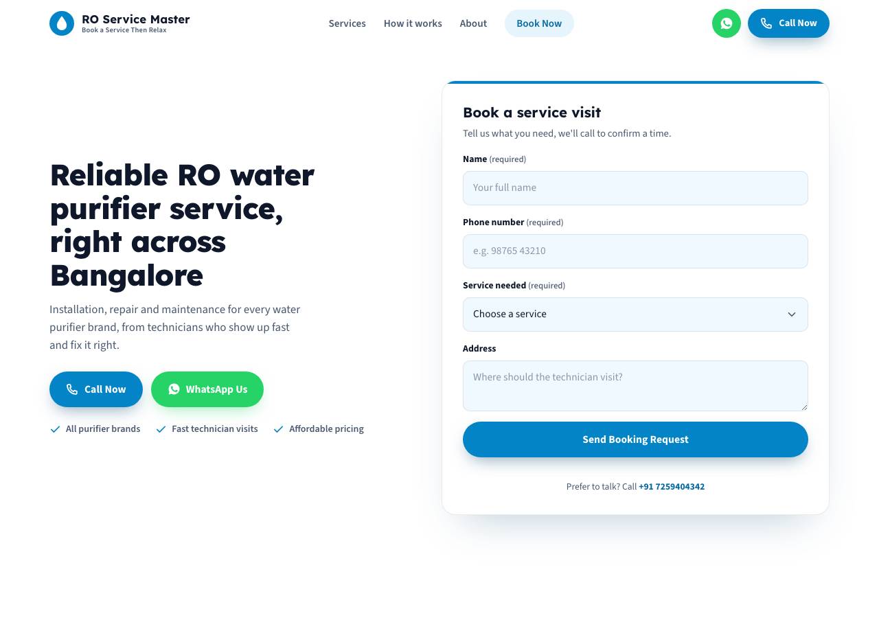 Screenshot of roservicemasters.online taken by the zone census on 2026-10-04