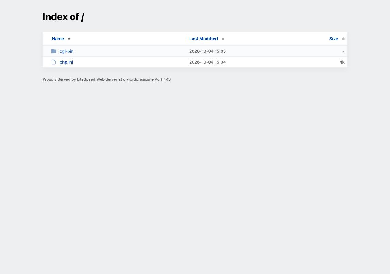 Screenshot of drwordpress.site taken by the zone census on 2026-10-05