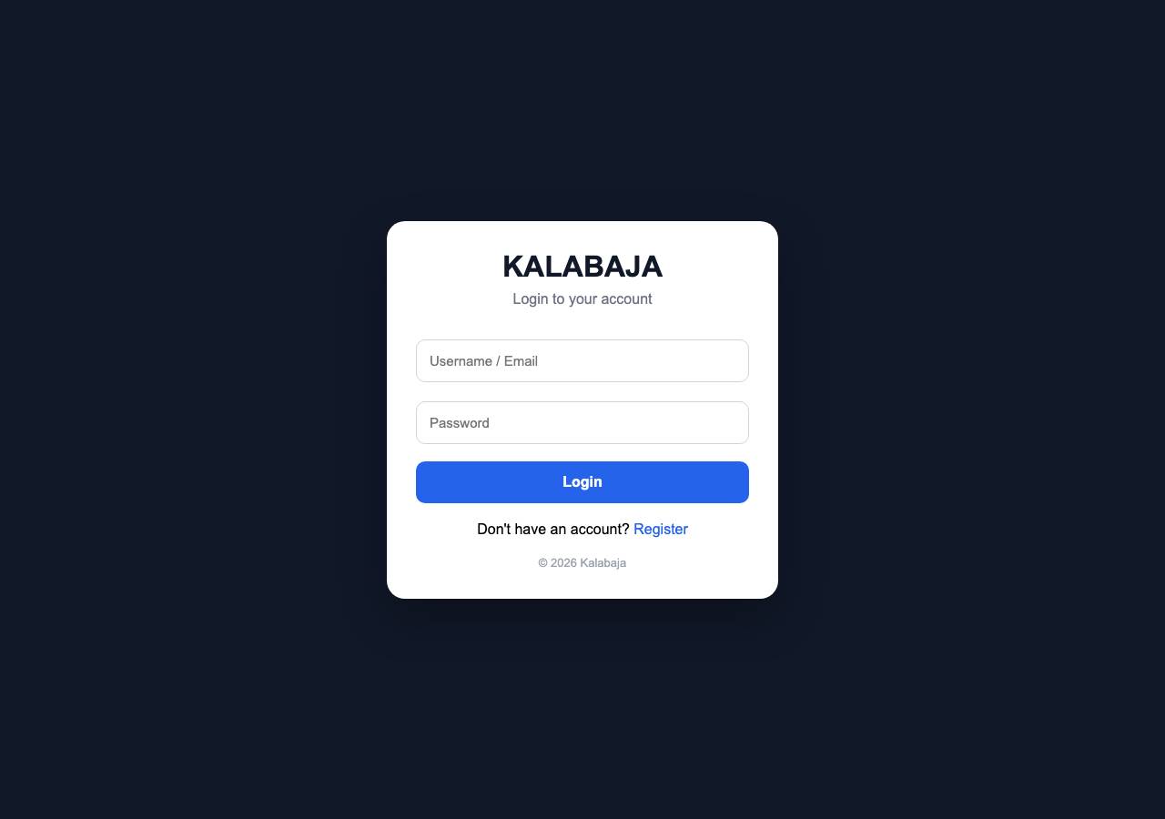 Screenshot of kalabaja.shop taken by the zone census on 2026-10-05