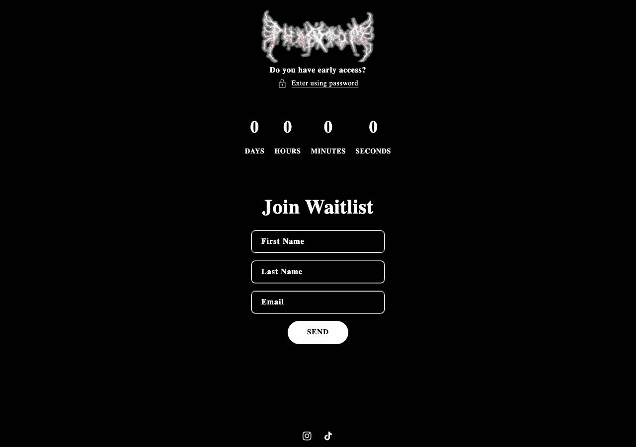 Screenshot of phant0m.store taken by the zone census on 2026-10-05