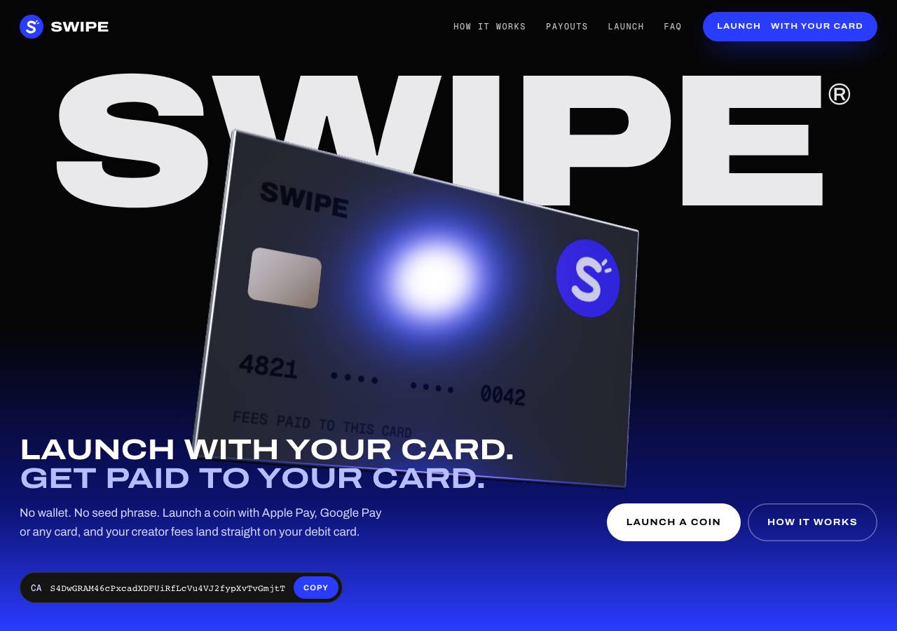 Screenshot of swipepad.fun taken by the zone census on 2026-10-05
