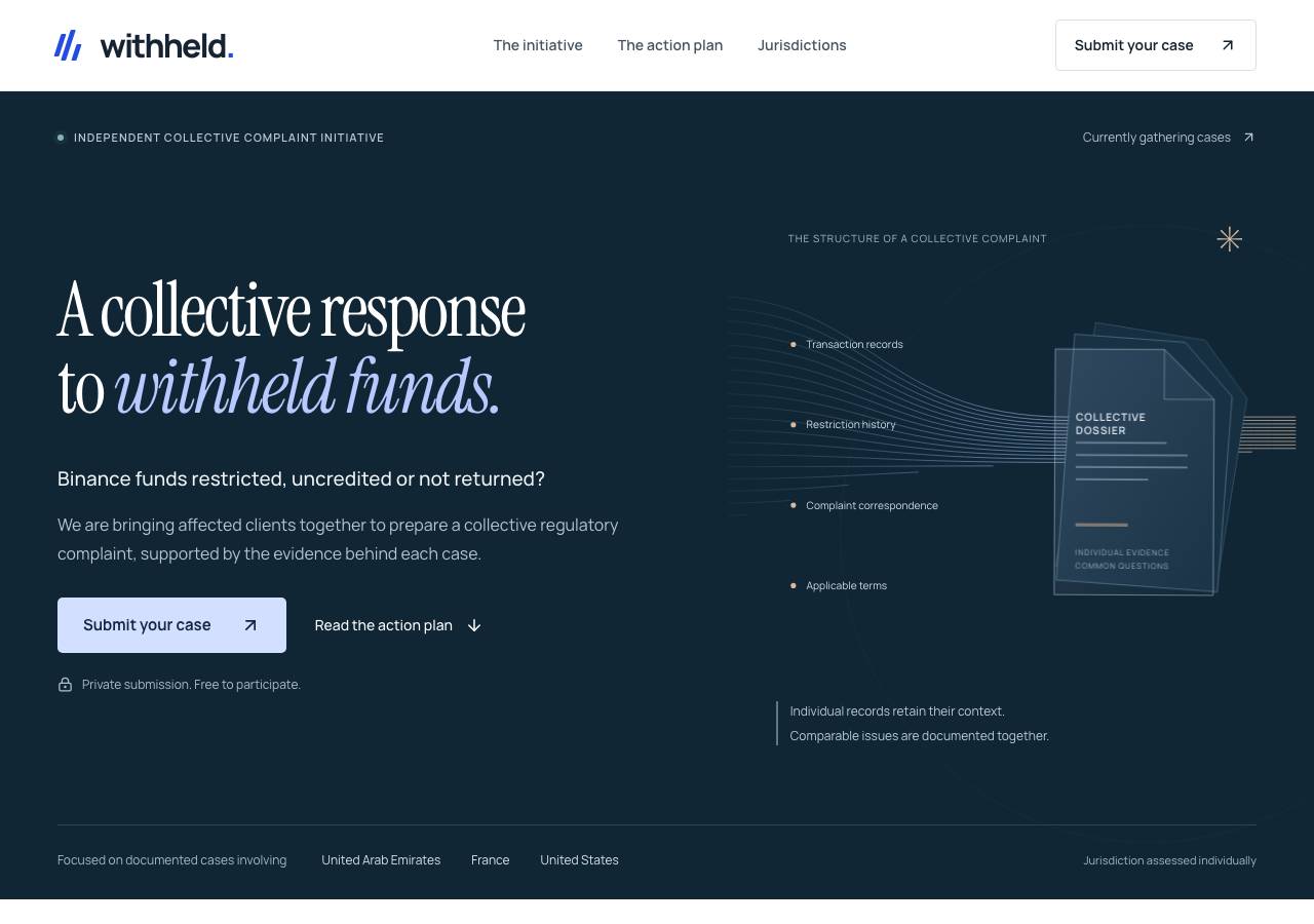Screenshot of withheldcollective.org taken by the zone census on 2026-10-05