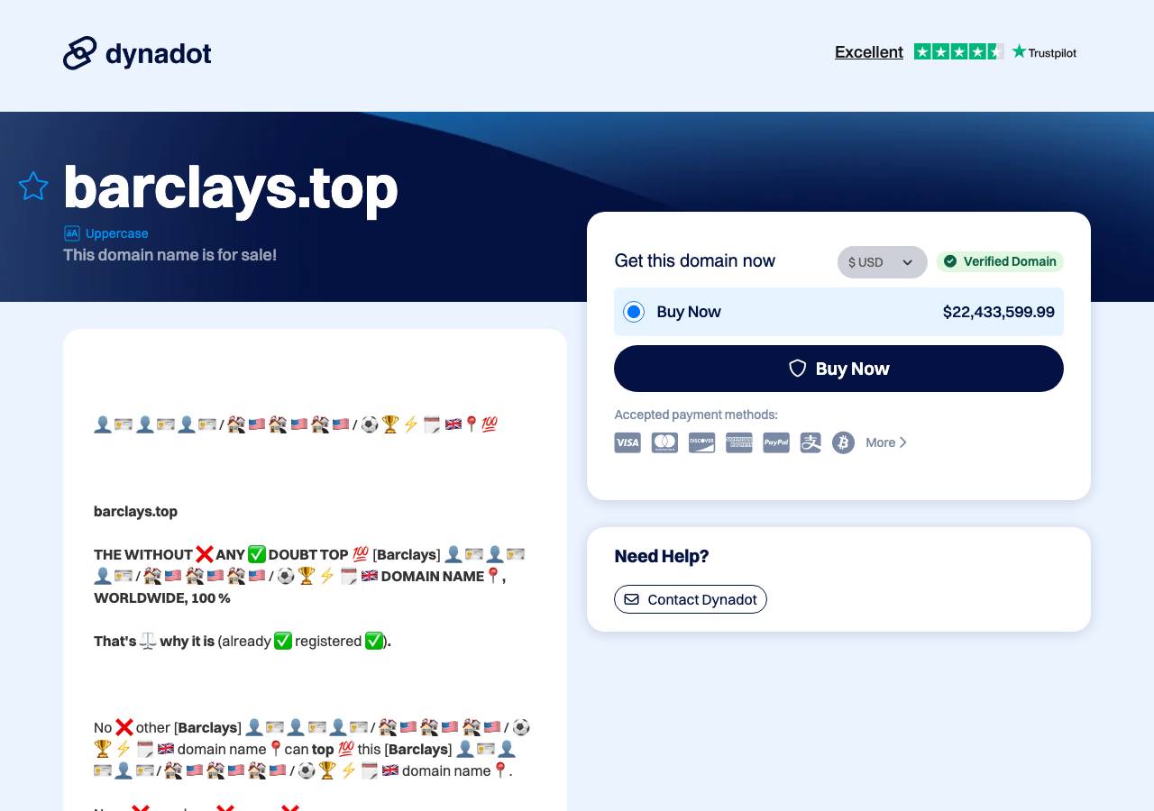 Screenshot of barclays.top taken by the zone census on 2026-10-06