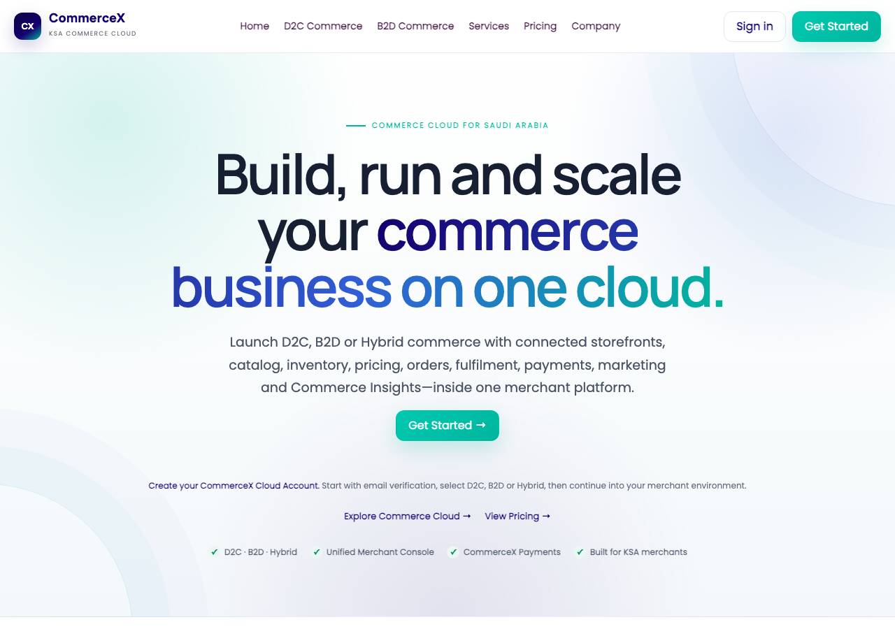 Screenshot of commercexaicloud.org taken by the zone census on 2026-10-06