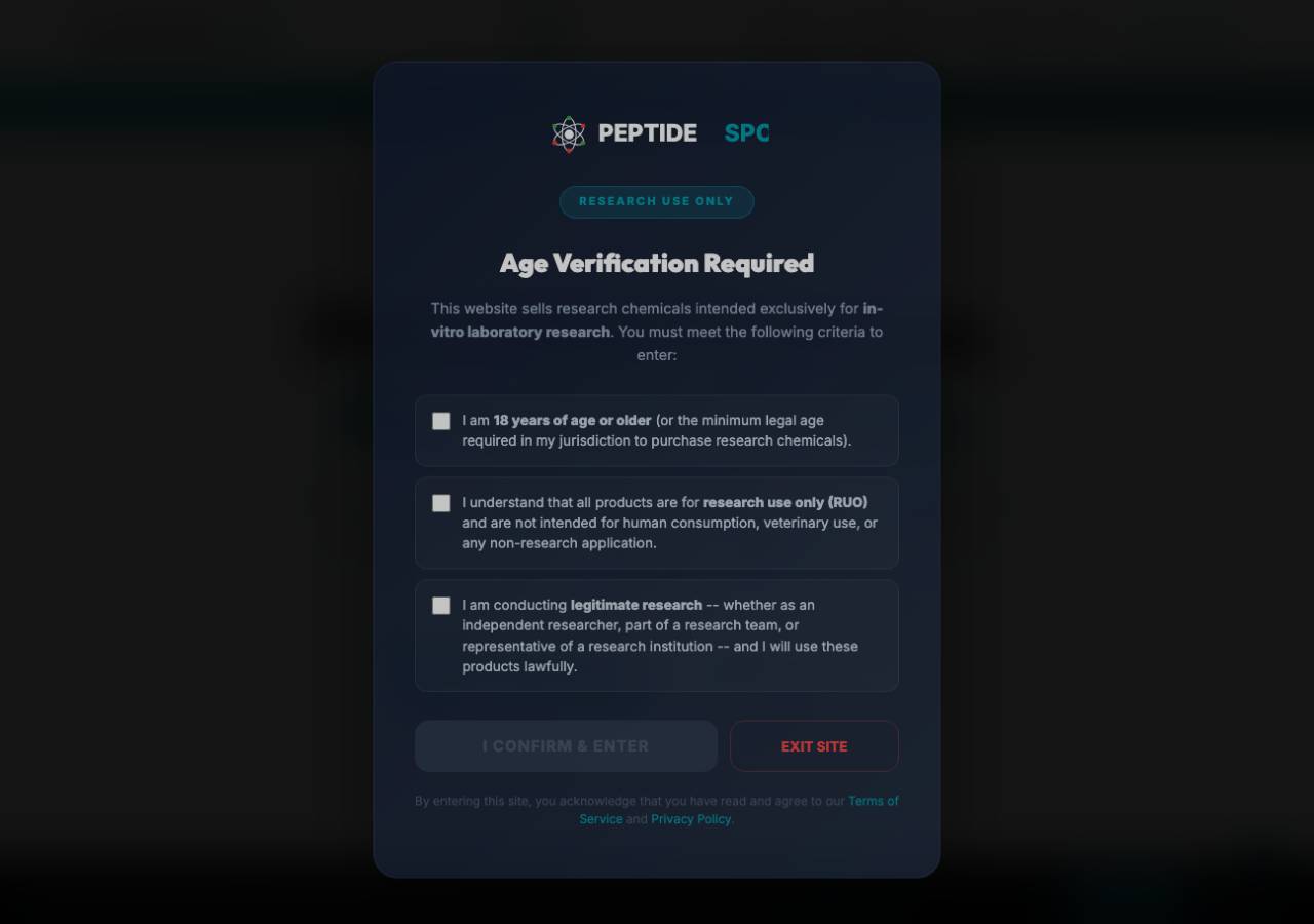 Screenshot of peptide.spot taken by the zone census on 2026-10-06