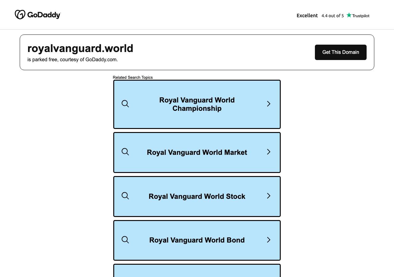 Screenshot of royalvanguard.world taken by the zone census on 2026-10-06
