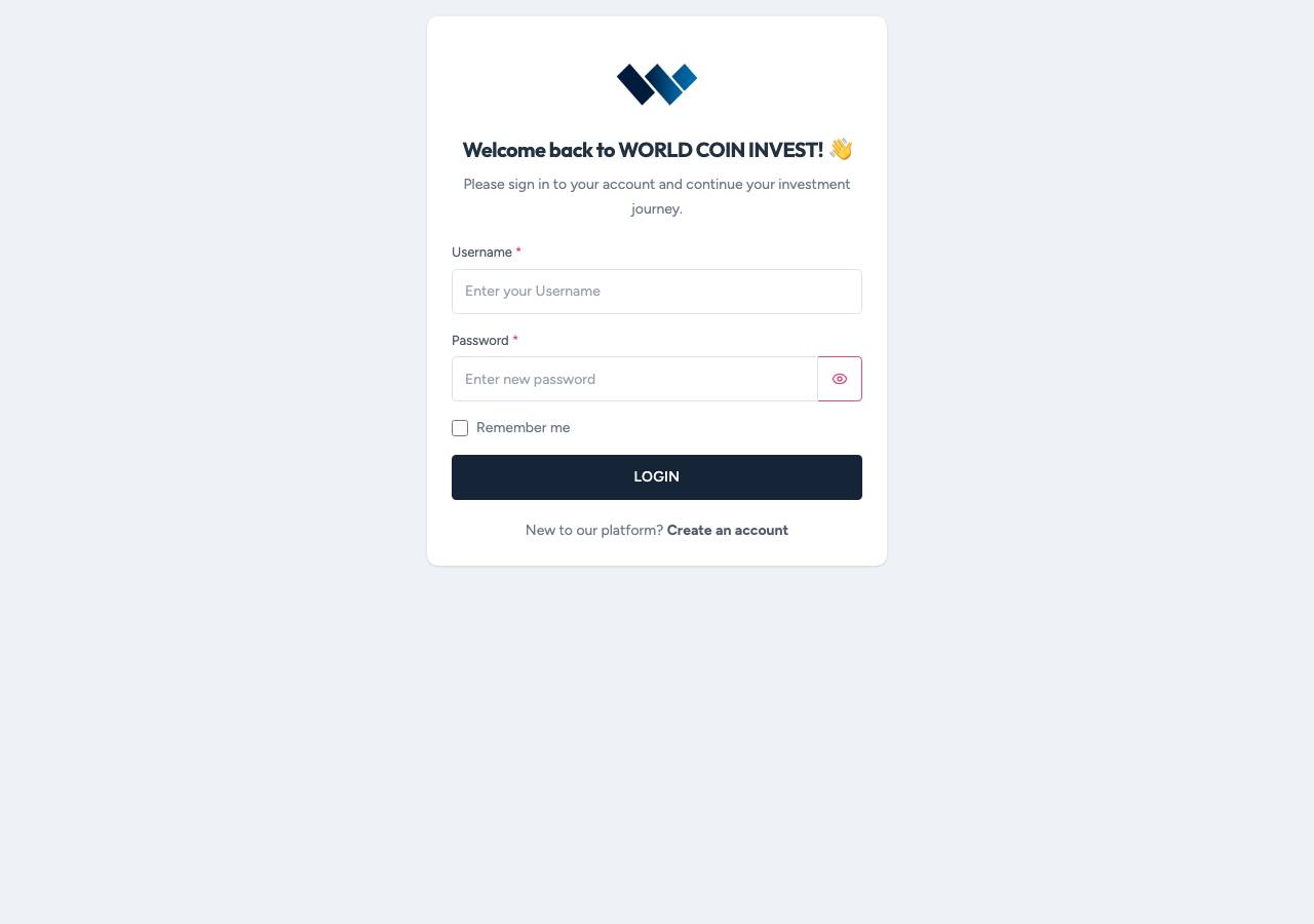 Screenshot of worldcoininvest.shop taken by the zone census on 2026-10-06