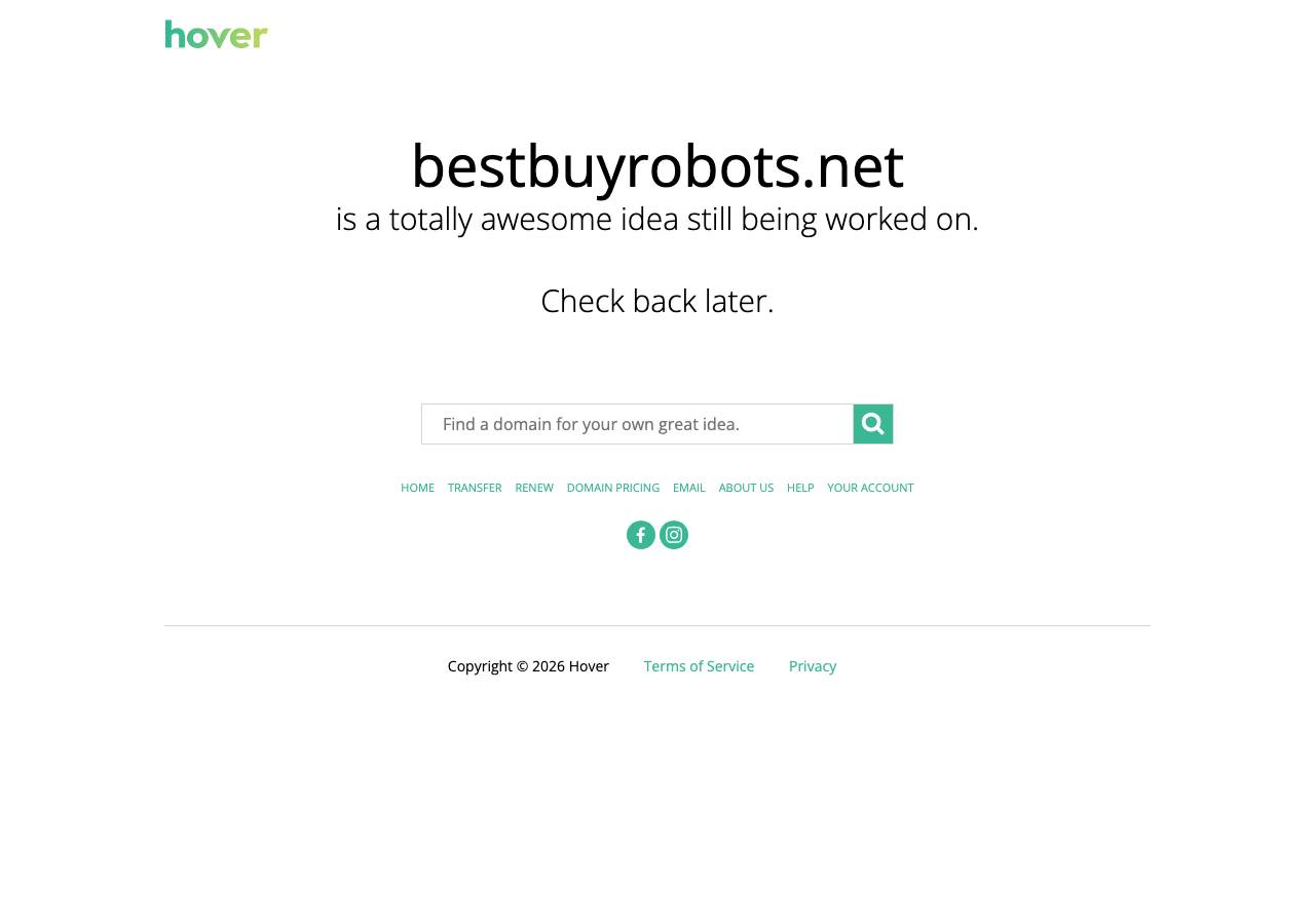 Screenshot of bestbuyrobots.net taken by the zone census on 2026-10-07