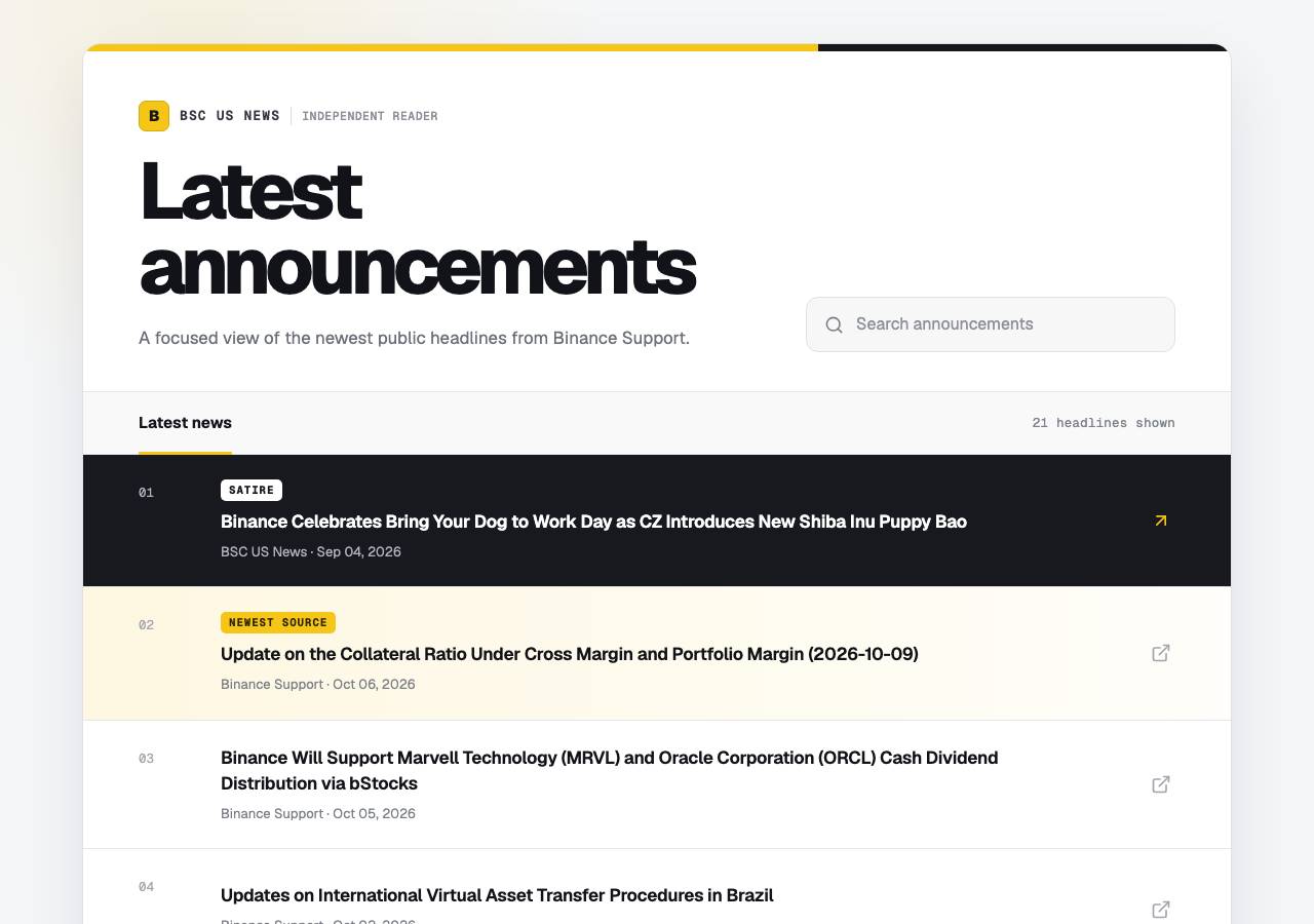 Screenshot of bscus.news taken by the zone census on 2026-10-07