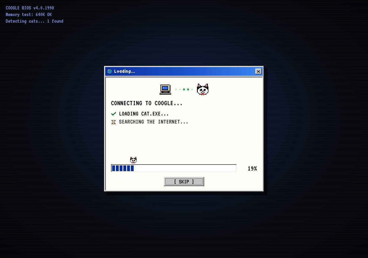 Screenshot of coogle.xyz taken by the zone census on 2026-10-07