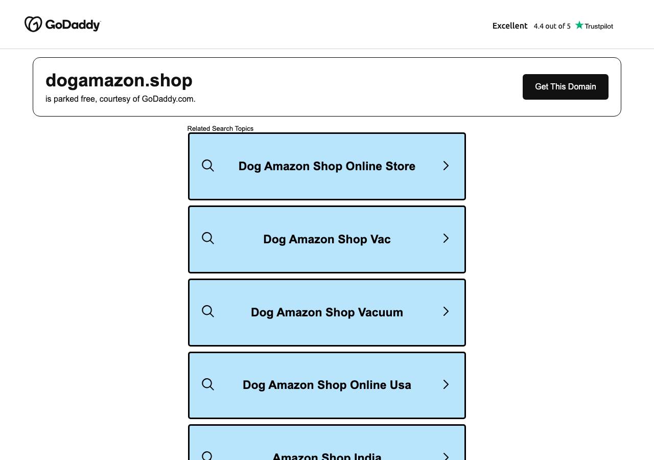 Screenshot of dogamazon.shop taken by the zone census on 2026-10-07