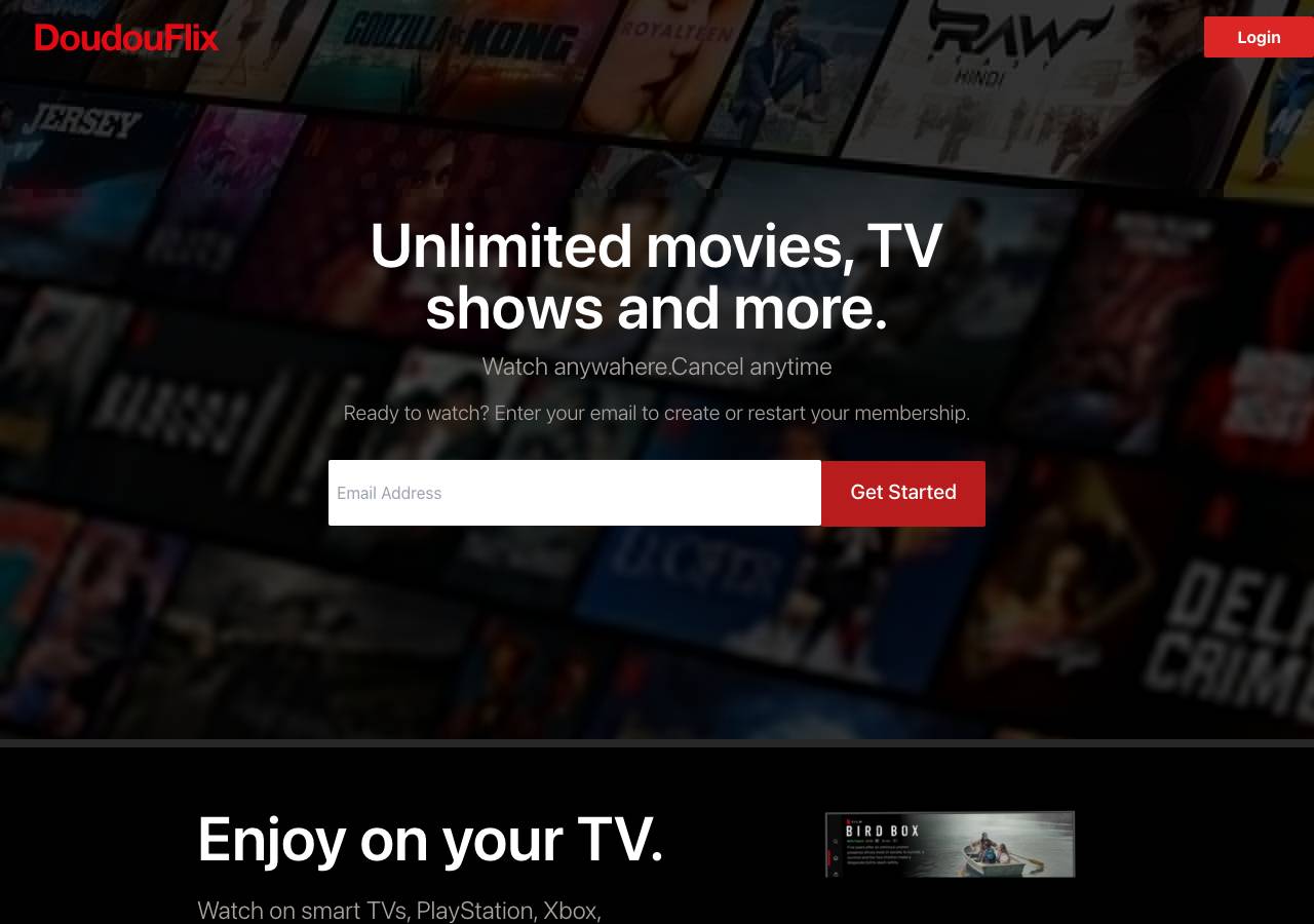 Screenshot of doudouflix.online taken by the zone census on 2026-10-07