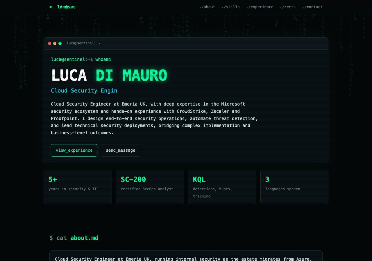 Screenshot of lucatech.online taken by the zone census on 2026-10-07