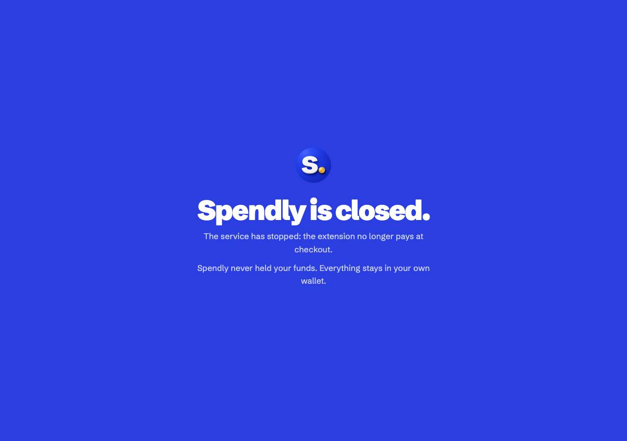 Screenshot of spendly.lol taken by the zone census on 2026-10-07