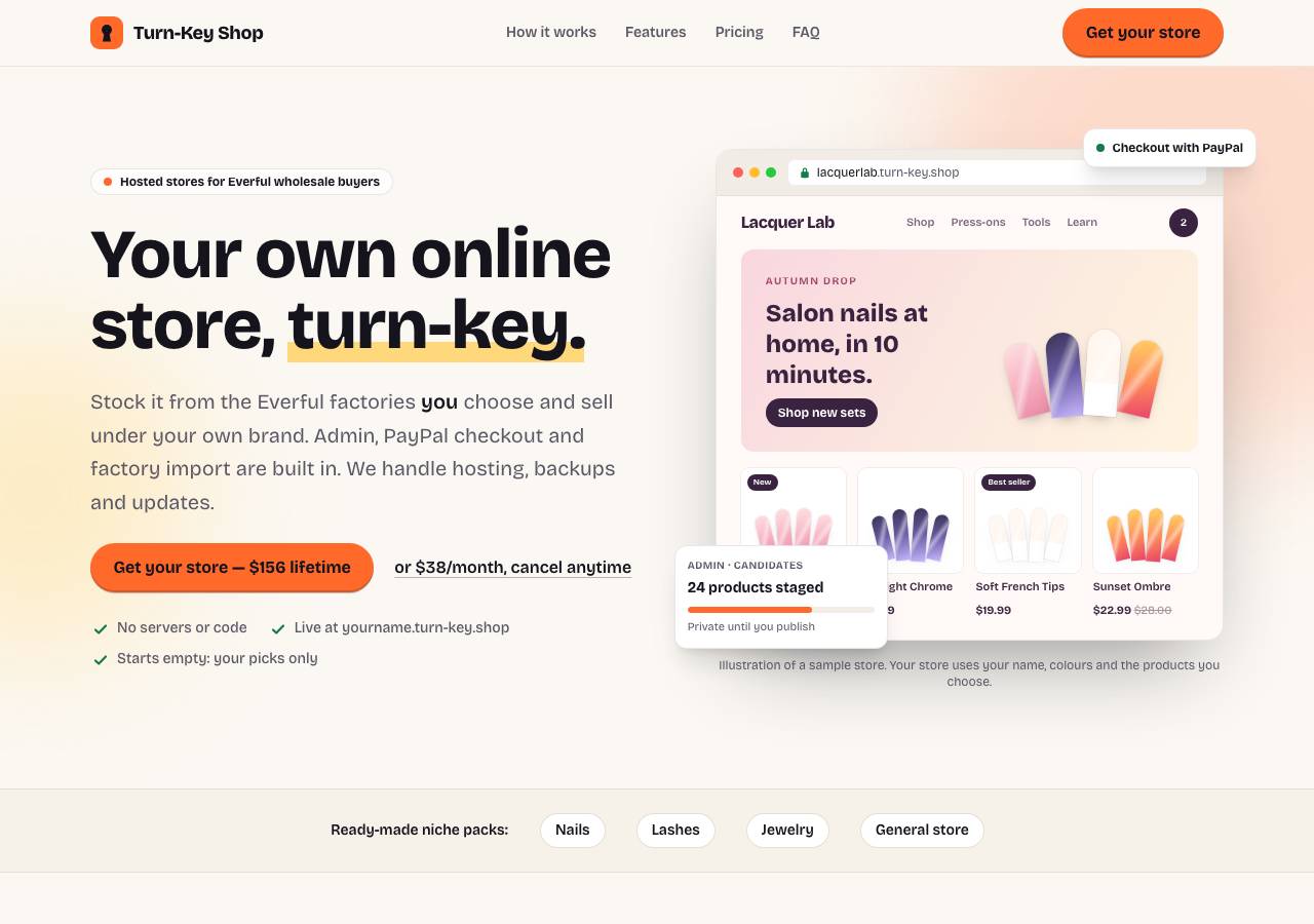 Screenshot of turn-key.shop taken by the zone census on 2026-10-07