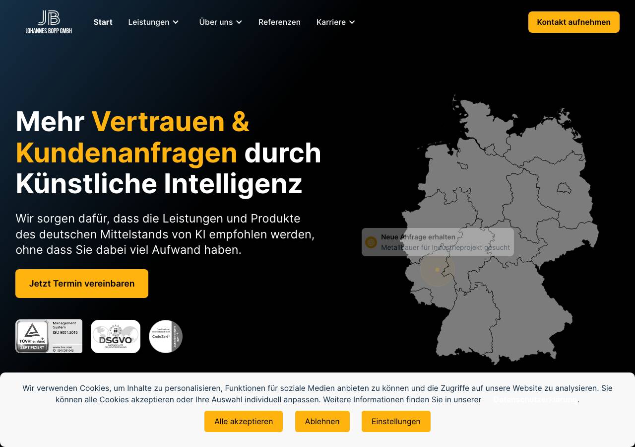 Screenshot of vertriebsagentur-partner.com taken by the zone census on 2026-10-07