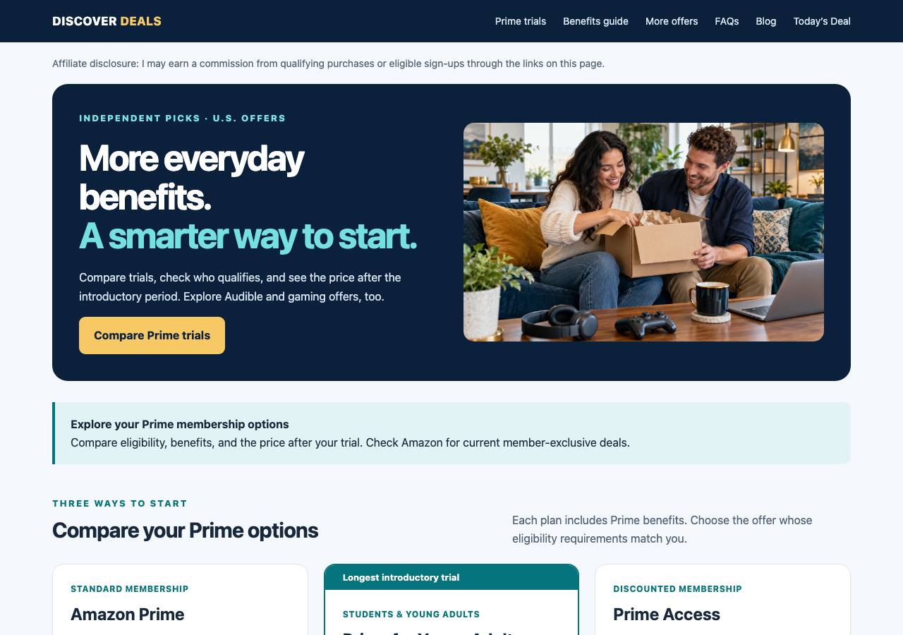 Screenshot of discoverdeals.store taken by the zone census on 2026-10-08