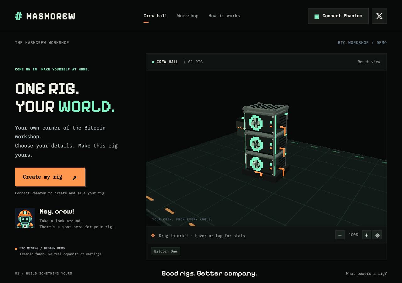 Screenshot of hashcrew.live taken by the zone census on 2026-10-08