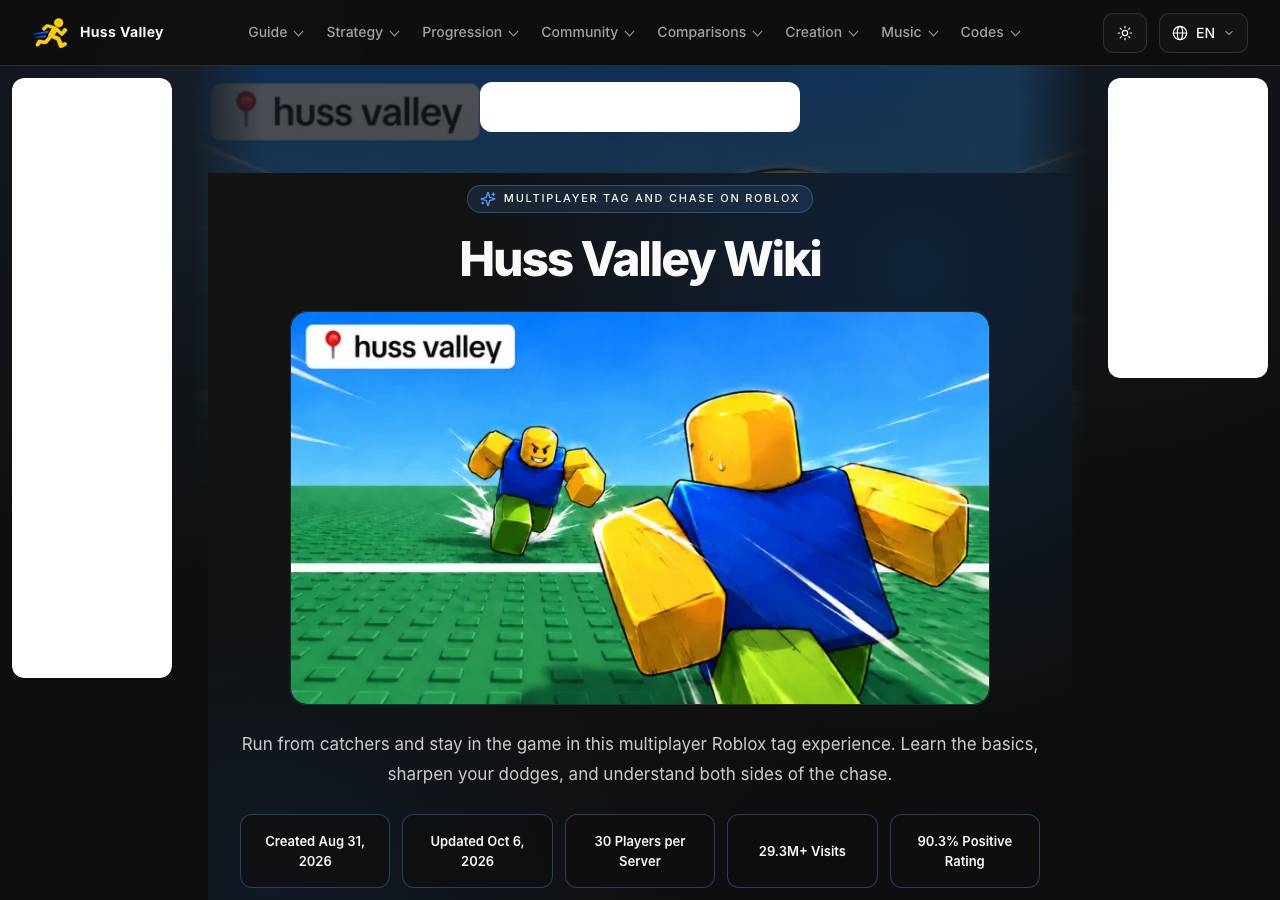 Screenshot of hussvalleyroblox.wiki taken by the zone census on 2026-10-08