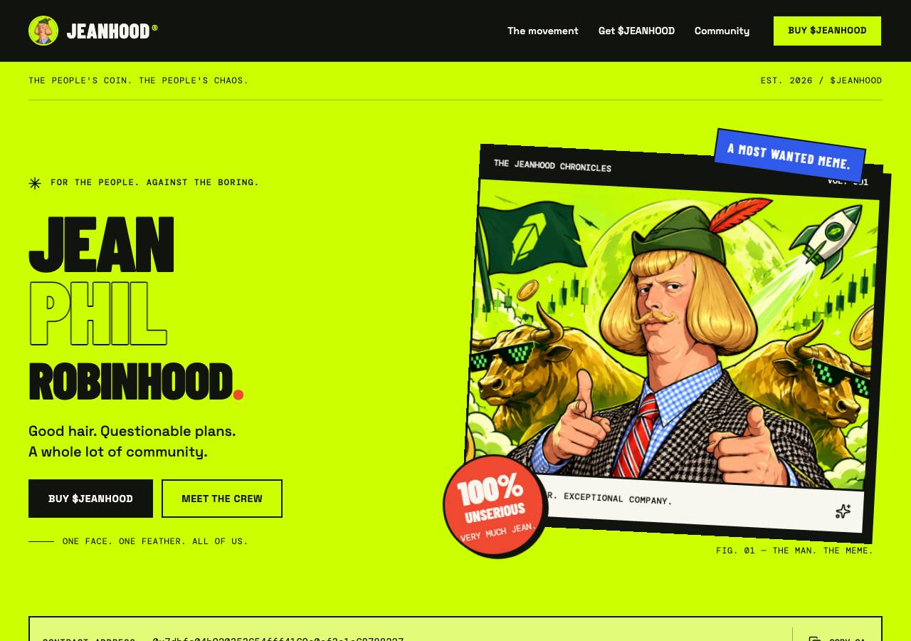 Screenshot of jeanphilonrobinhood.fun taken by the zone census on 2026-10-08