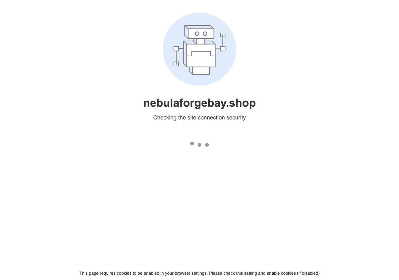 Screenshot of nebulaforgebay.shop taken by the zone census on 2026-10-08