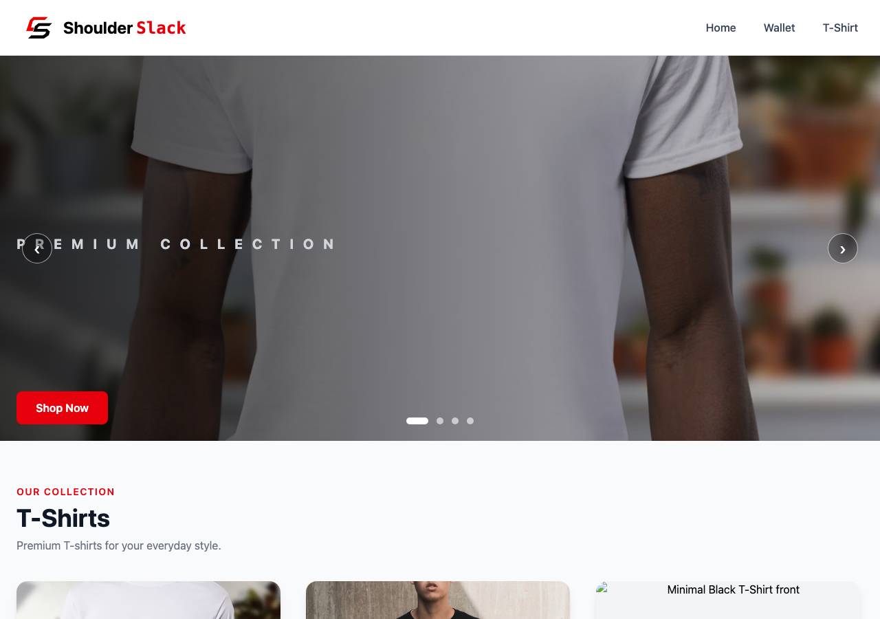 Screenshot of shoulderslack.store taken by the zone census on 2026-10-08