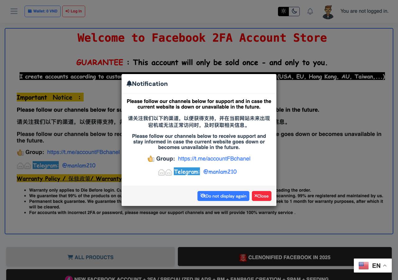 Screenshot of accountfb.org taken by the zone census on 2026-10-10