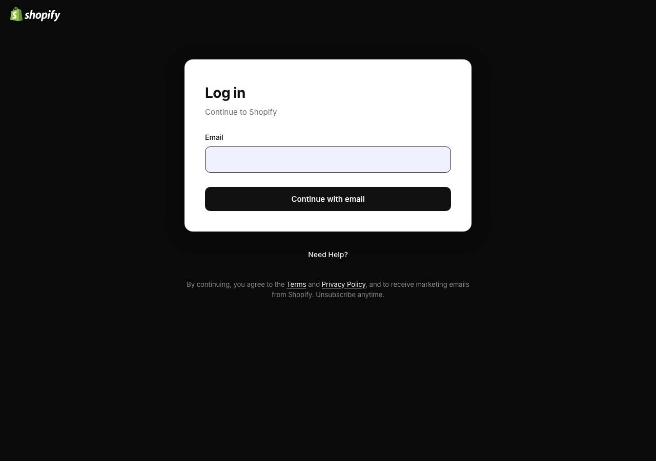 Screenshot of accounts-shopify.site taken by the zone census on 2026-10-10