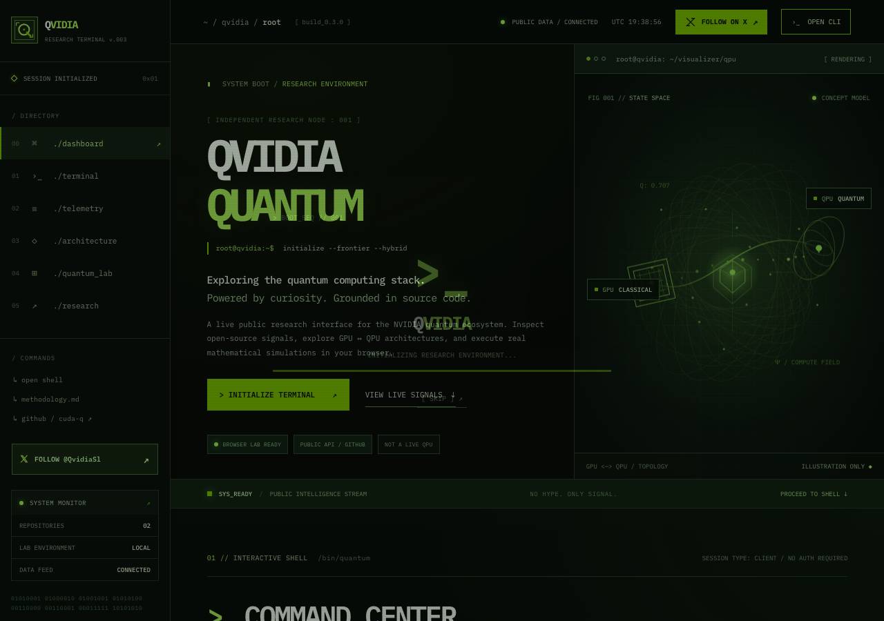 Screenshot of qvidia.fun taken by the zone census on 2026-10-10