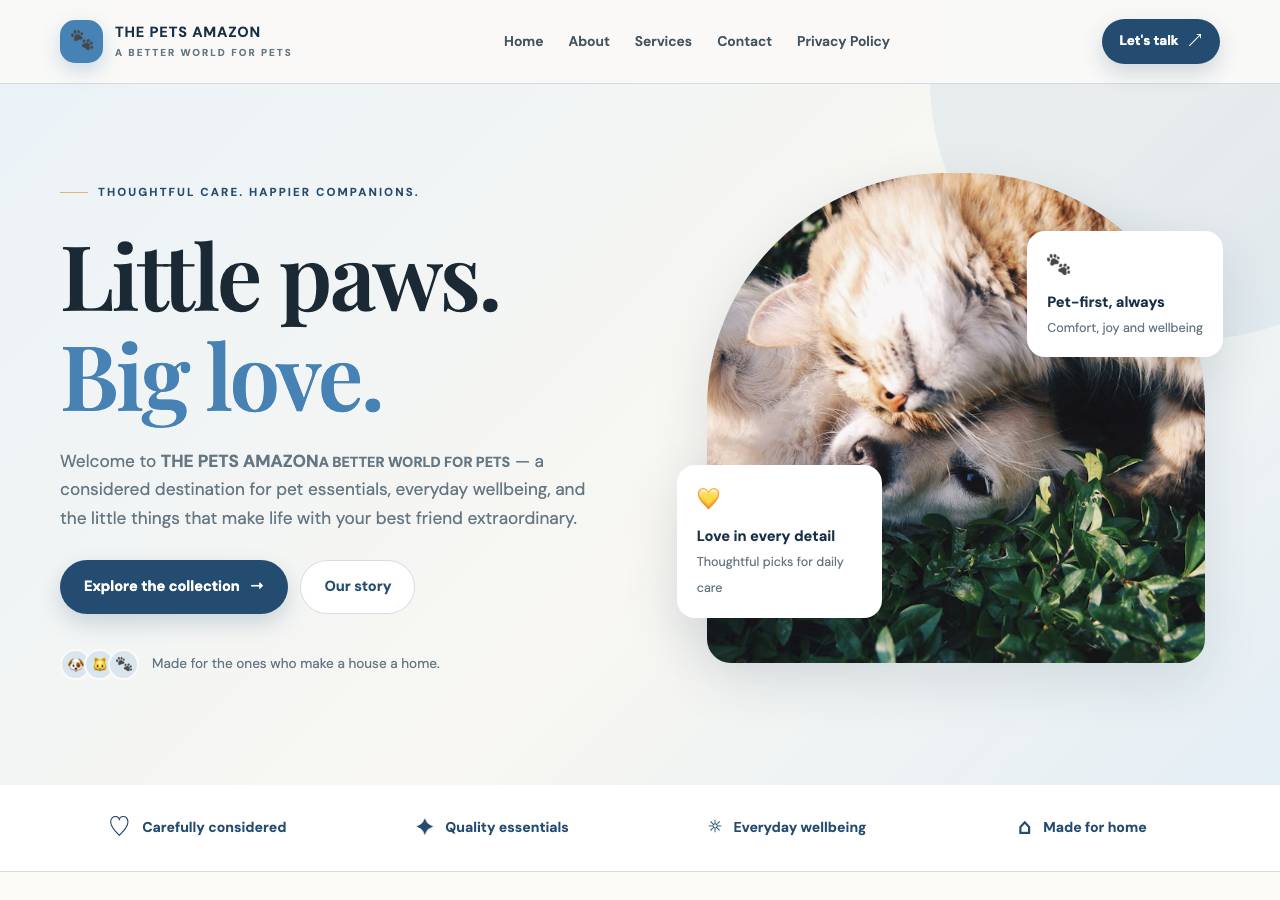 Screenshot of thepets-amazon.shop taken by the zone census on 2026-10-10