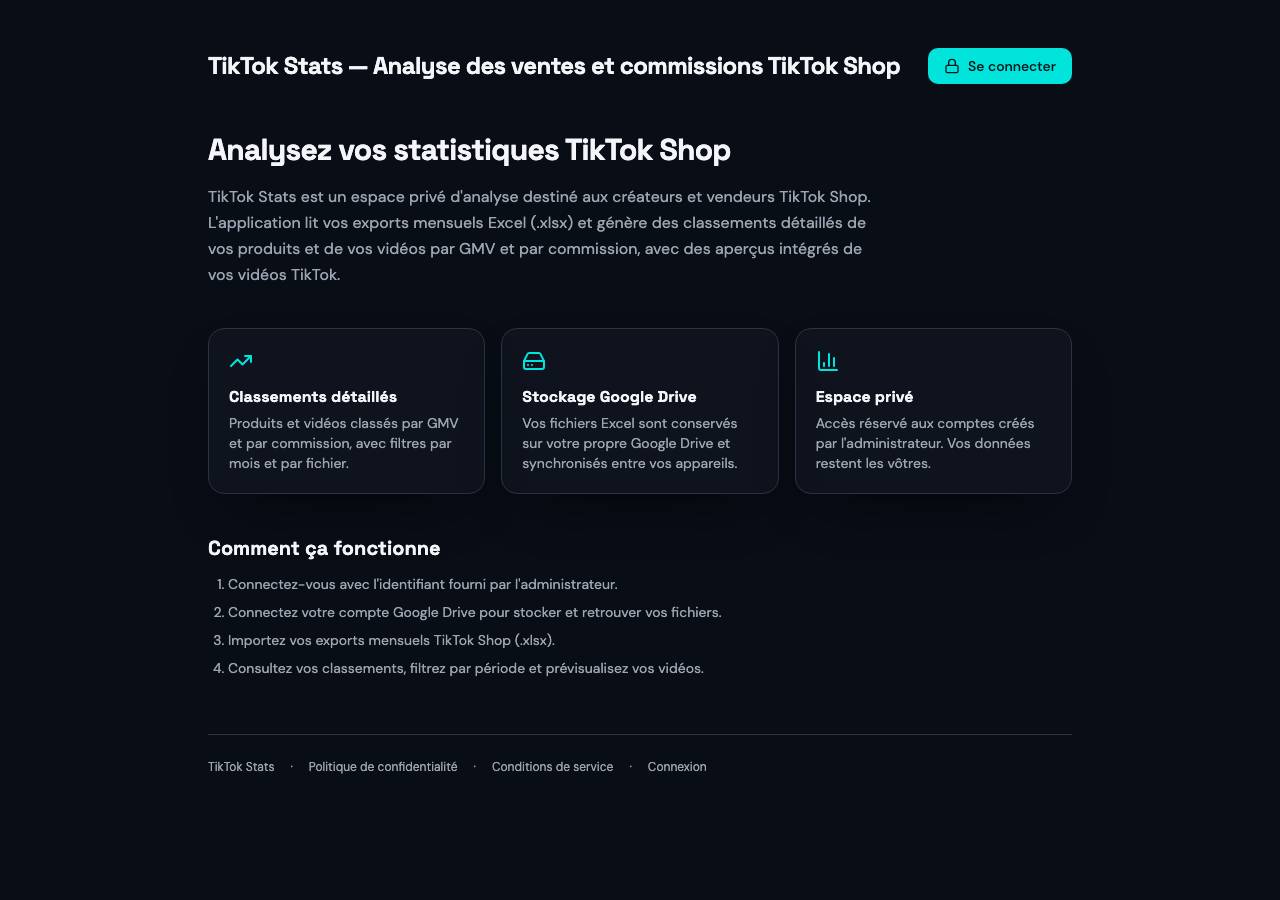 Screenshot of tiktok-analytics.shop taken by the zone census on 2026-10-10