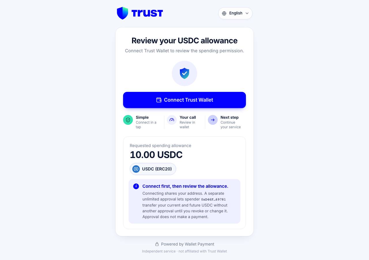 Screenshot of trustwalletpay.cloud taken by the zone census on 2026-10-10