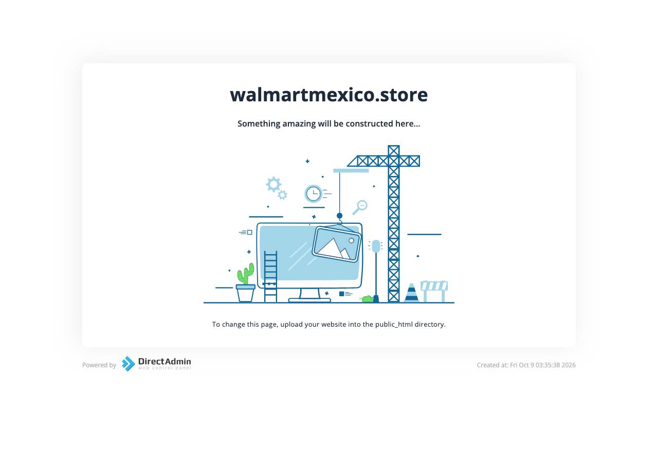 Screenshot of walmartmexico.store taken by the zone census on 2026-10-10