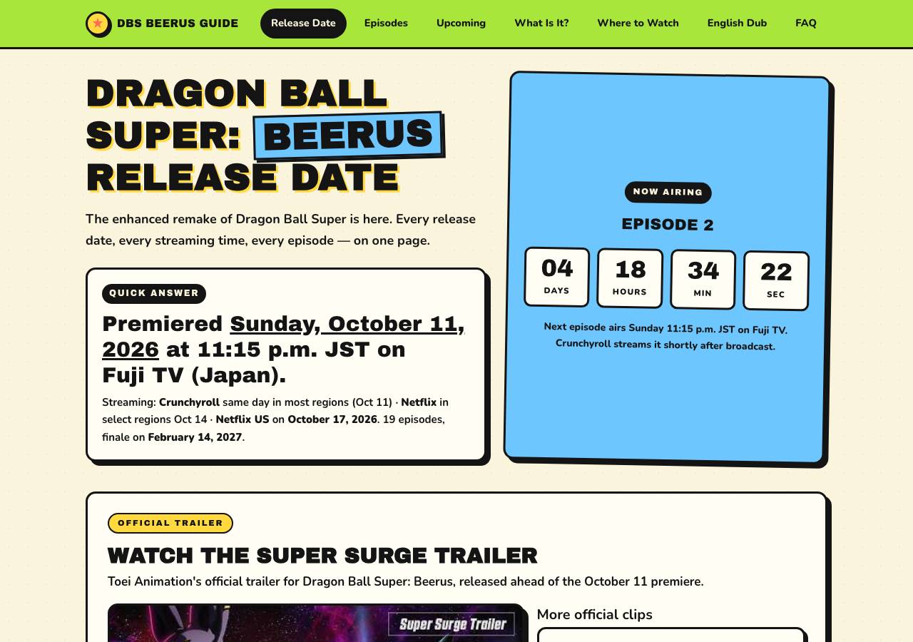 Screenshot of animeschedule.fun taken by the zone census on 2026-10-13