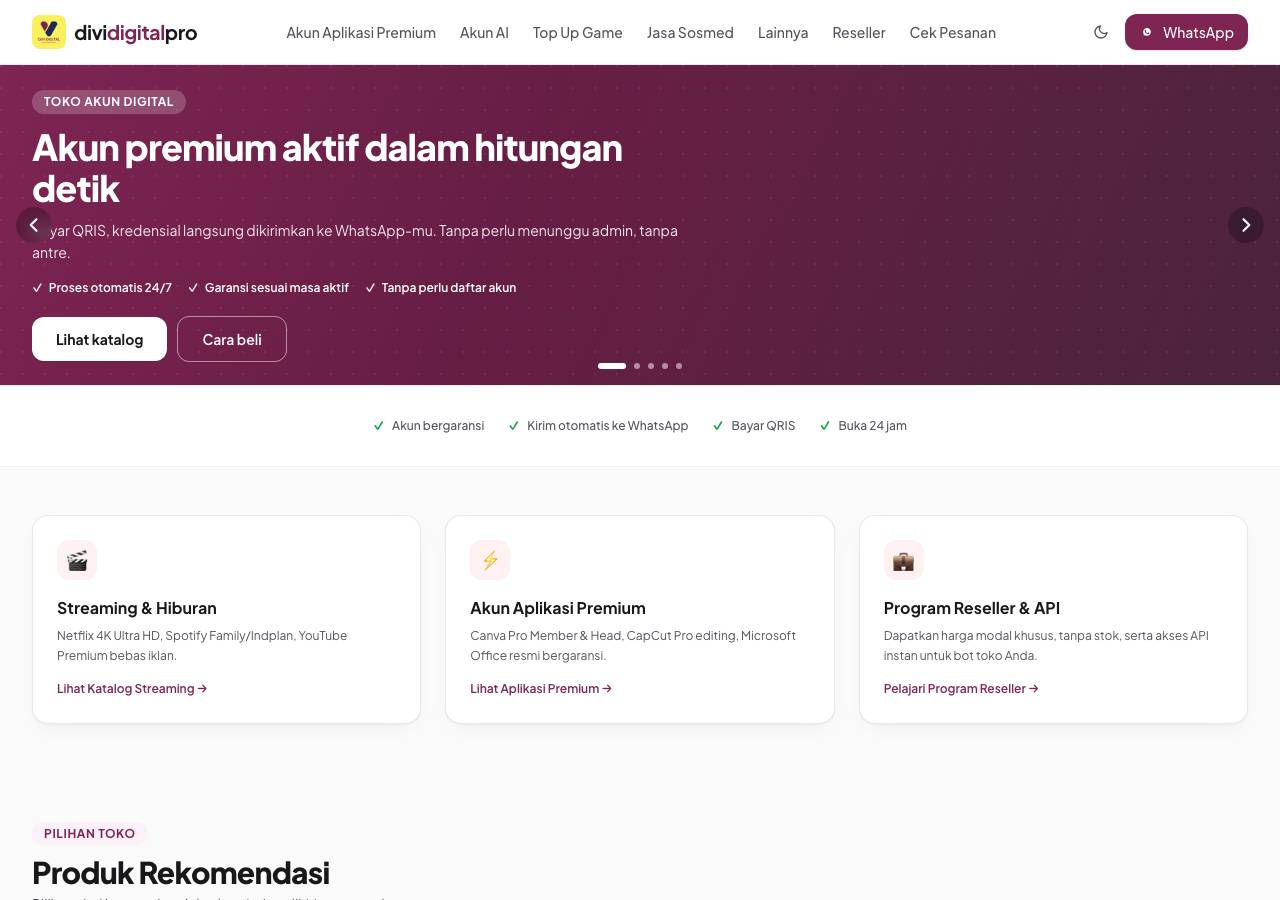 Screenshot of dividigitalpro.store taken by the zone census on 2026-10-13