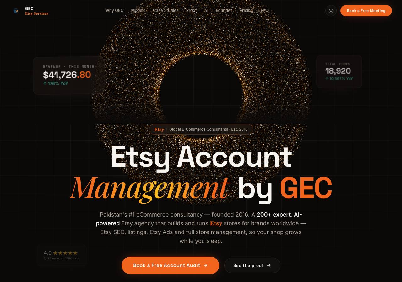 Screenshot of gecetsy.com taken by the zone census on 2026-10-13
