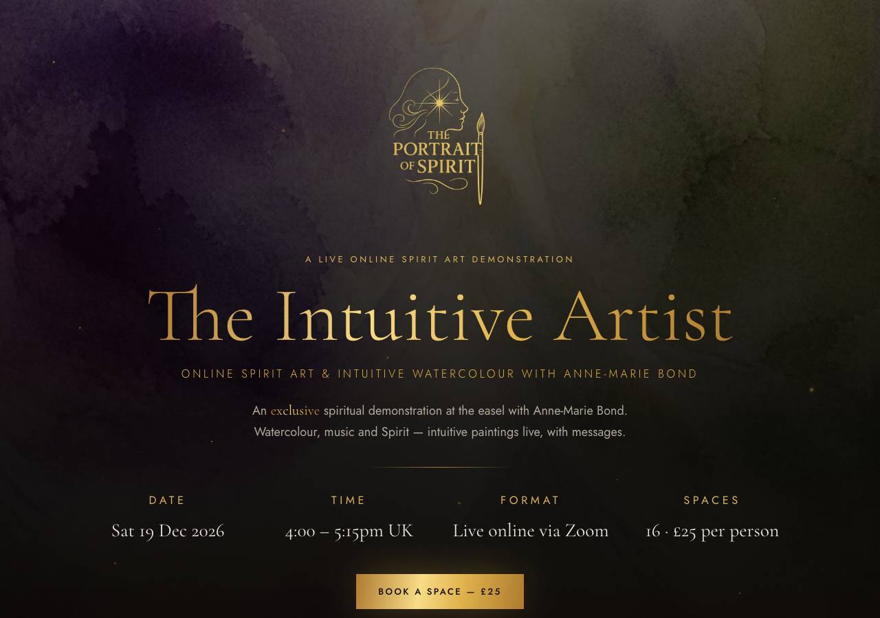 Screenshot of theintuitiveartist.xyz taken by the zone census on 2026-10-13