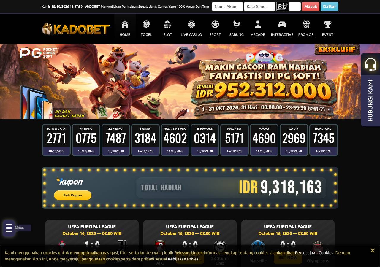 Screenshot of 3kadobet.com taken by the zone census on 2026-10-15