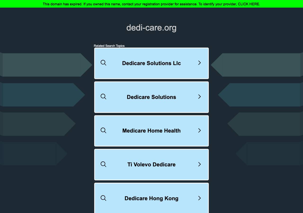 Screenshot of dedi-care.org taken by the zone census on 2026-10-15