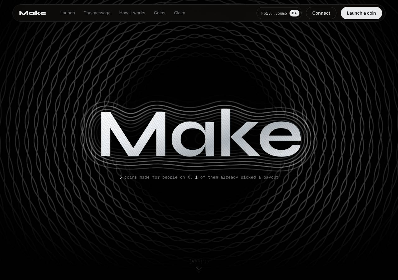 Screenshot of makepad.fun taken by the zone census on 2026-10-15