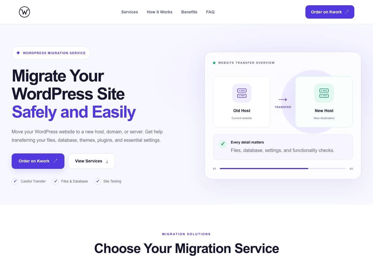 Screenshot of migrate-wordpress.site taken by the zone census on 2026-10-15