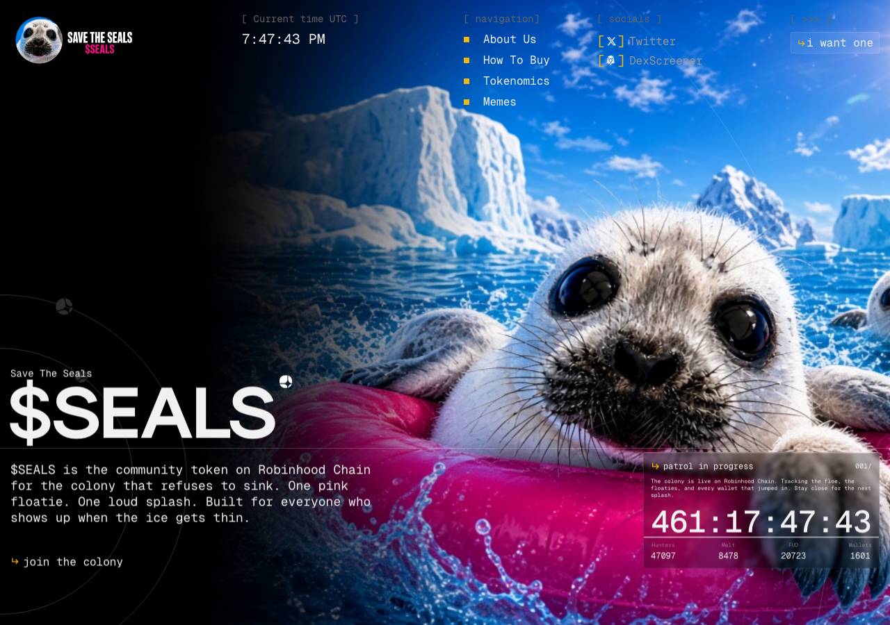 Screenshot of sealsrobin.fun taken by the zone census on 2026-10-15