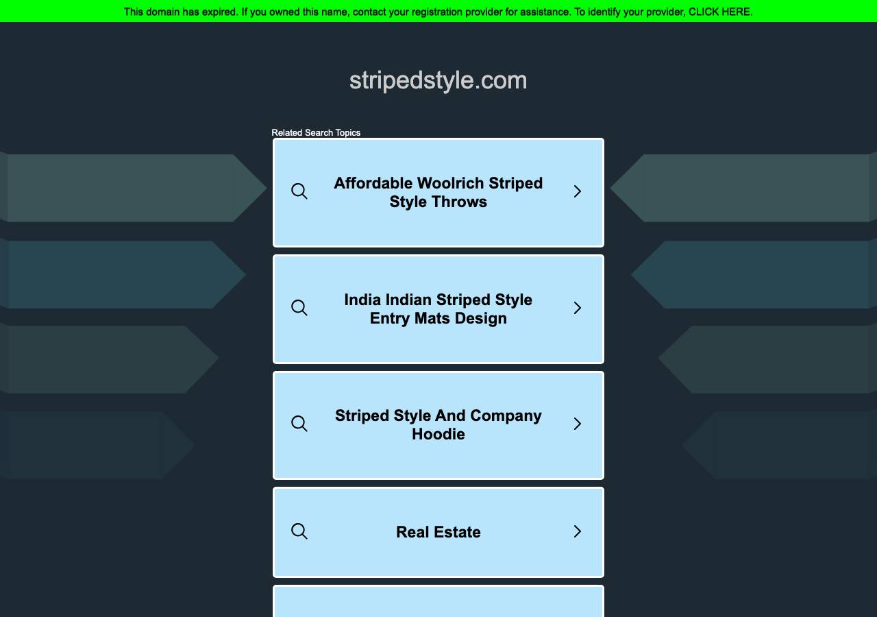 Screenshot of stripedstyle.com taken by the zone census on 2026-10-15