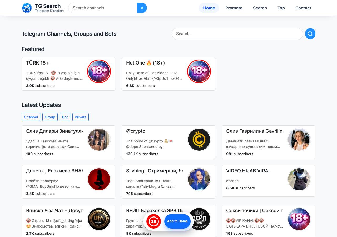 Screenshot of tgsearch.top taken by the zone census on 2026-10-15