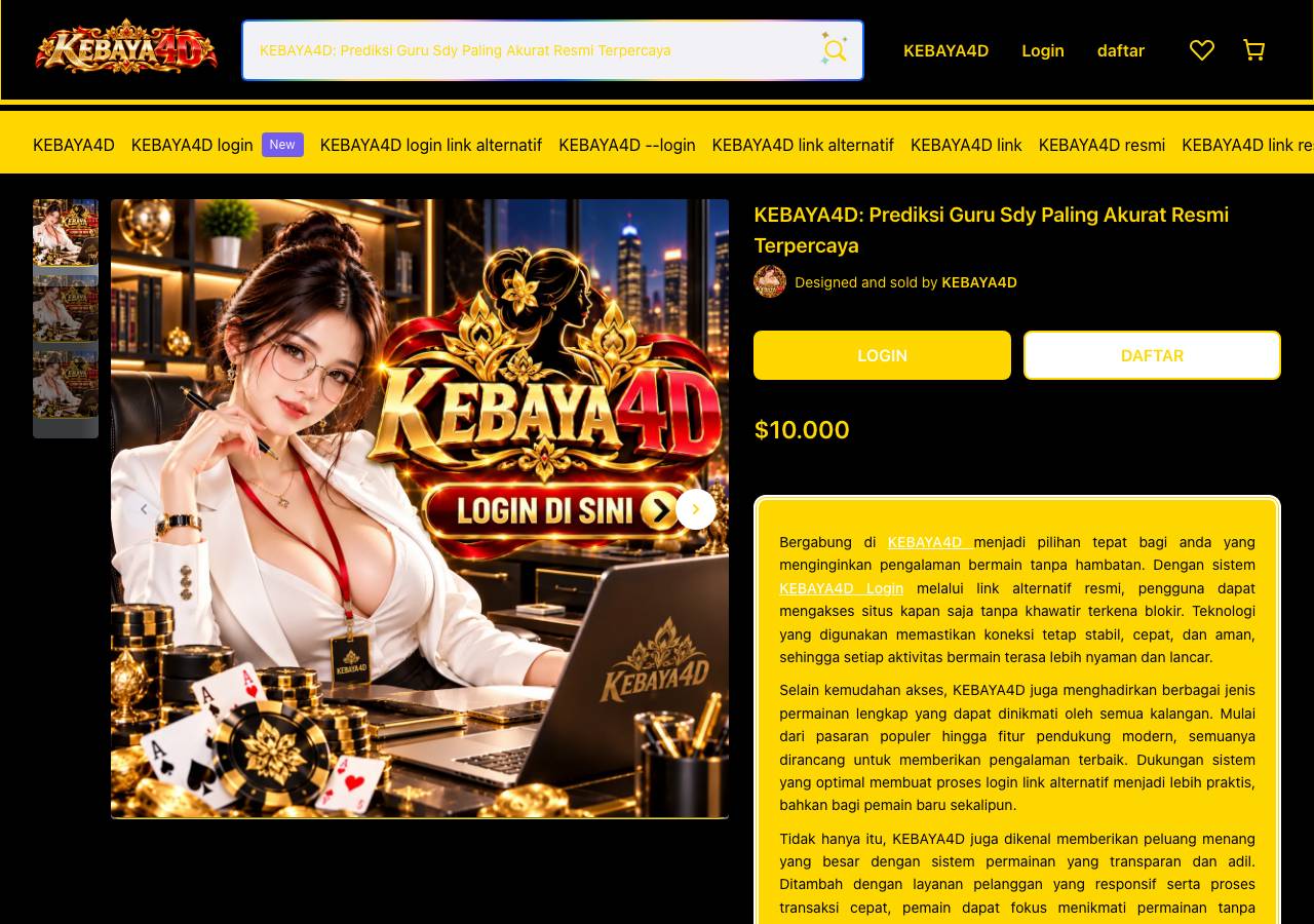 Screenshot of kebaya4d.store taken by the zone census on 2026-10-16