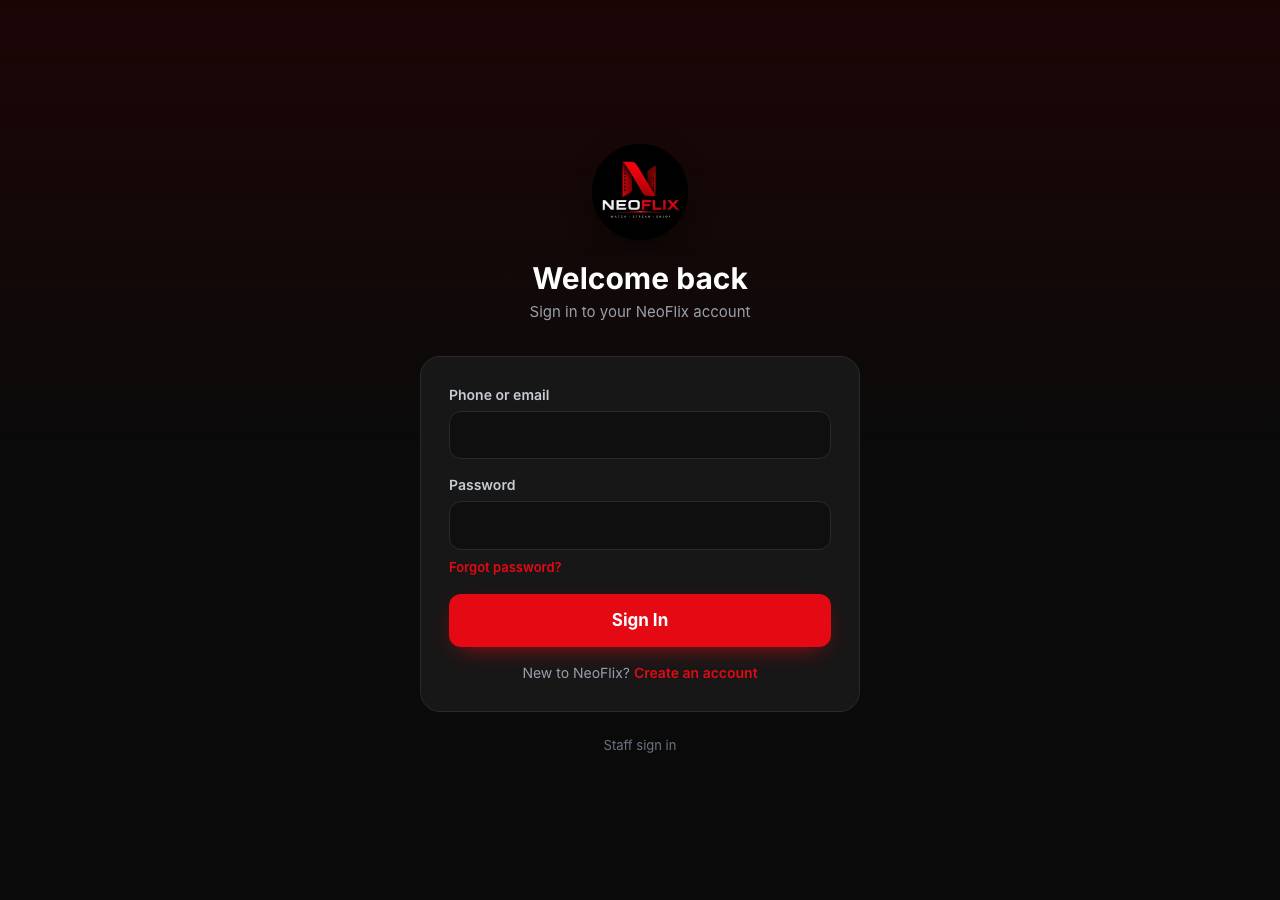 Screenshot of neoflix.online taken by the zone census on 2026-10-16