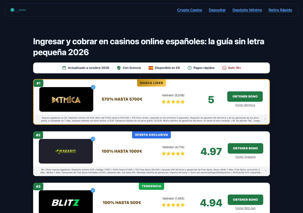 Screenshot of pagoscasino-es.com taken by the zone census on 2026-10-16