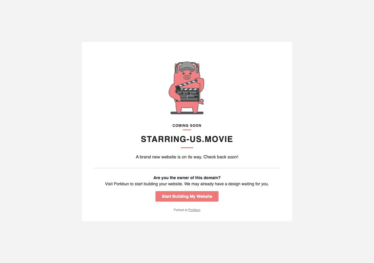 Screenshot of starring-us.movie taken by the zone census on 2026-10-16