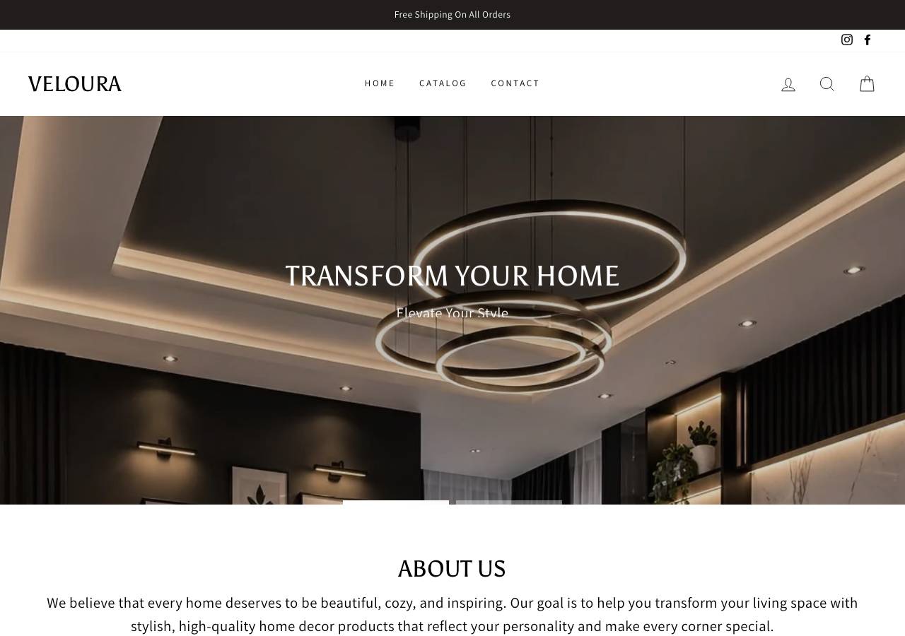 Screenshot of velourahome.store taken by the zone census on 2026-10-16